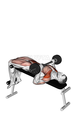 Barbell Press Sit-Up demonstration