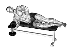 Dumbbell Lying Supination demonstration