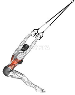 შეჩერება Lat Stretch demonstration