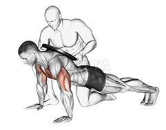 Assisted Weighted Push-up demonstration