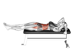 Lying leg hip raise demonstration