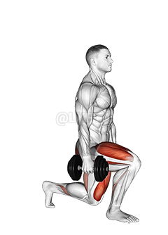 Dumbbell Tilalen Squat demonstration