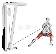 Cable Lateral Lunge demonstration