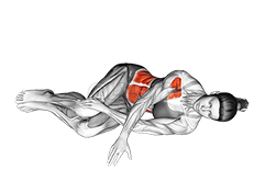 Lying Upper Body Rotation demonstration