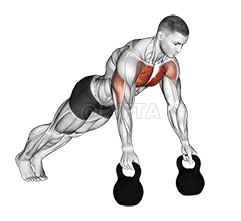 Kettlebell Deep Push-Up demonstration