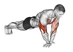 Cross Arms Push-up demonstration