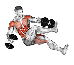 Dumbbell Crunch Up - Video Guide