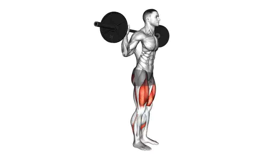 Thumbnail for the video of exercise: Barbell Rear Lunge