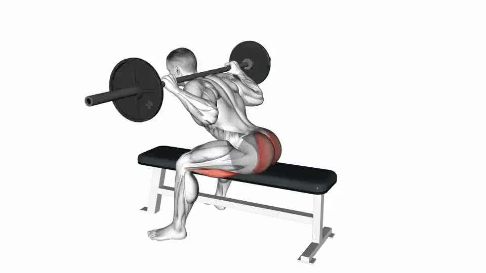 Thumbnail for the video of exercise: Barbell Seated Good morning