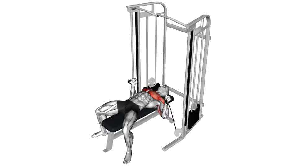 Thumbnail for the video of exercise: Cable Bench Press