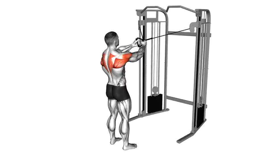 Standing cable fly exercise instructions and video