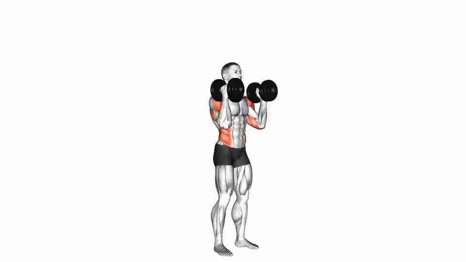 Thumbnail for the video of exercise: Dumbbell Alternate Side Press