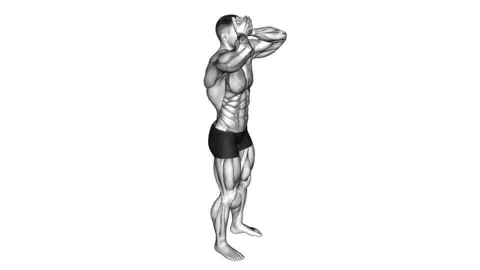 Thumbnail for the video of exercise: Front and Back Neck Stretch