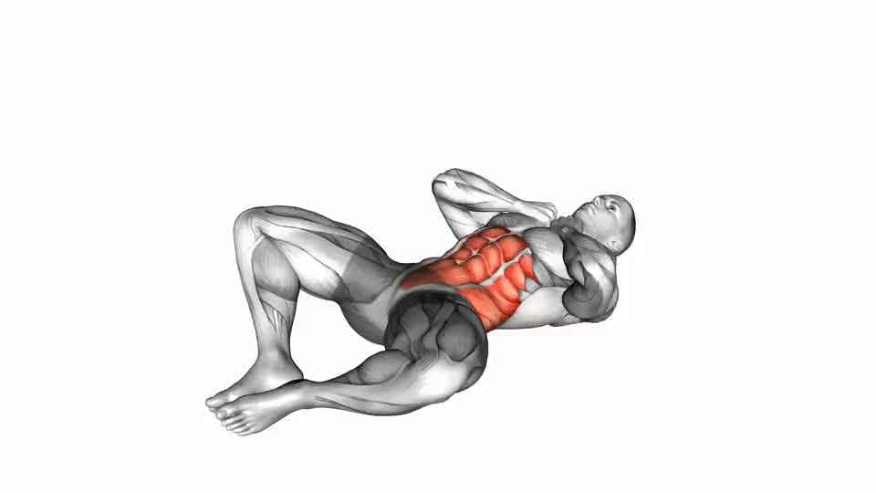 Thumbnail for the video of exercise: Groin Crunch