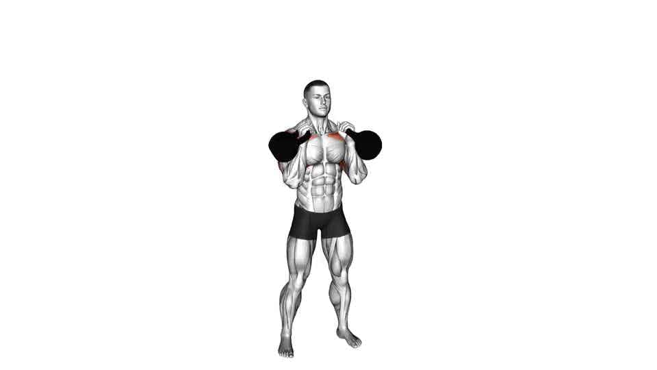 Thumbnail for the video of exercise: Kettlebell Alternating Press