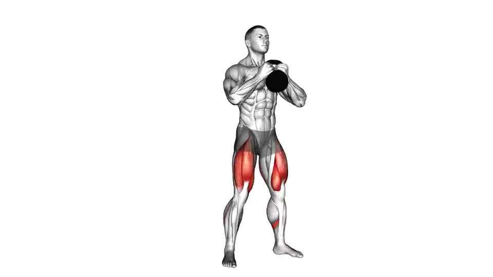 Thumbnail for the video of exercise: Kettlebell Goblet Squat