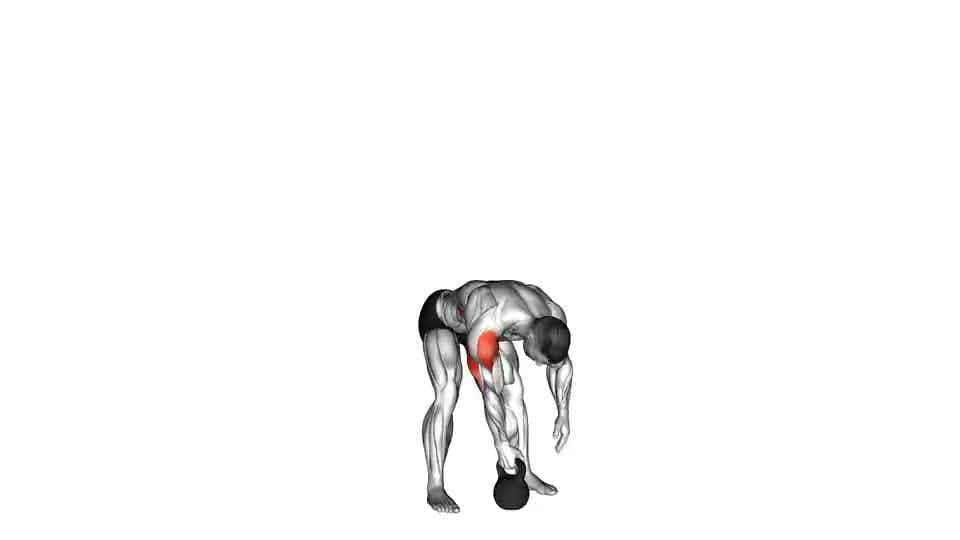 Thumbnail for the video of exercise: Kettlebell One Arm Military Press To The Side