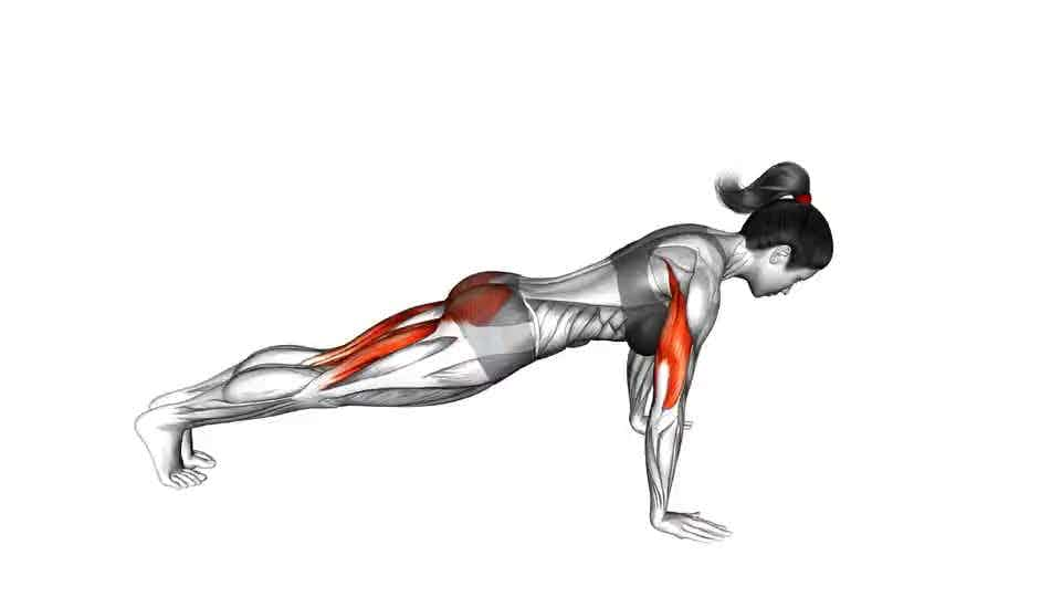 Thumbnail for the video of exercise: Raise Single Leg Push-up