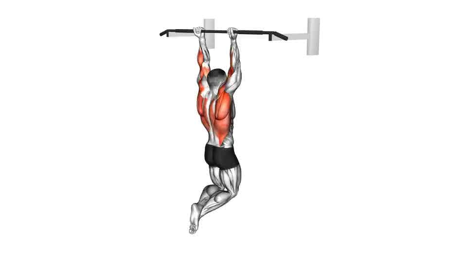 Thumbnail for the video of exercise: Ranvèse grip Pull-up