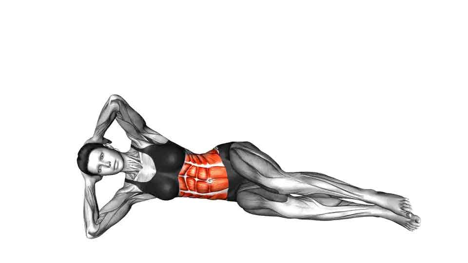 Thumbnail for the video of exercise: Side Crunch