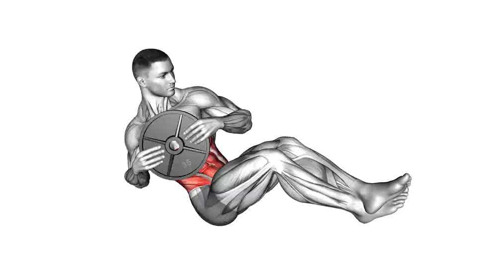 Thumbnail for the video of exercise: Weighted Russian Twist