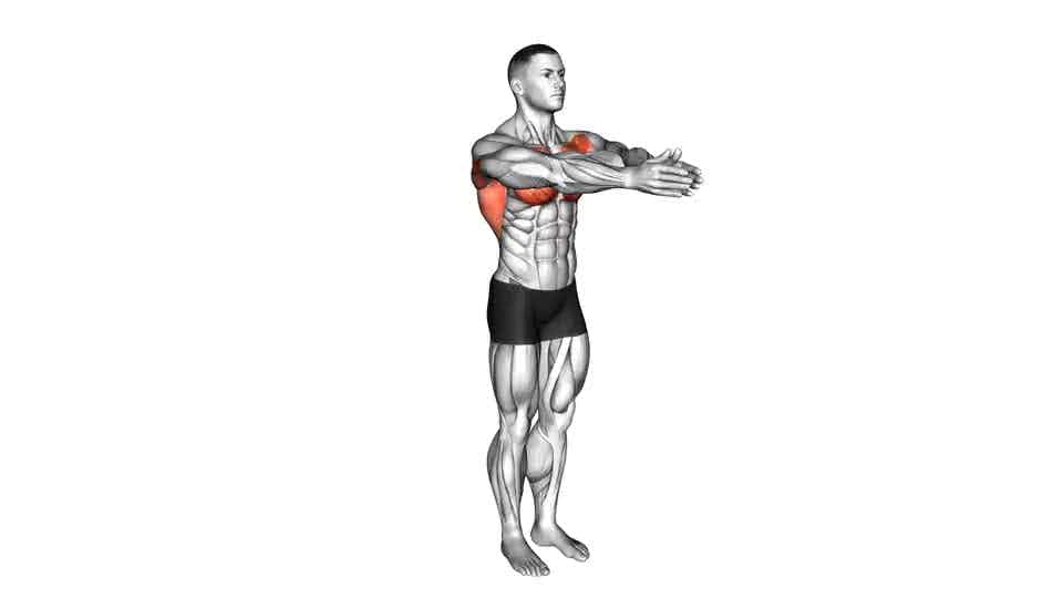 Standing one arm chest stretch