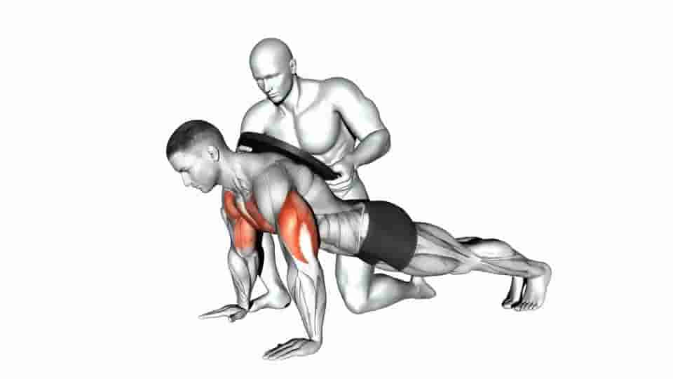 Thumbnail for the video of exercise: Assisted Weighted Push-up