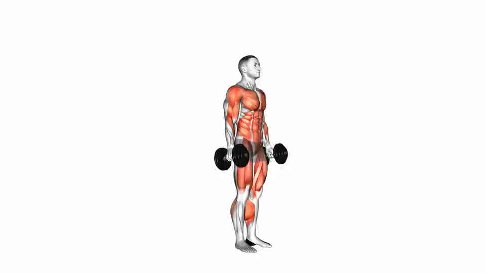 Thumbnail for the video of exercise: Dumbbell burpee