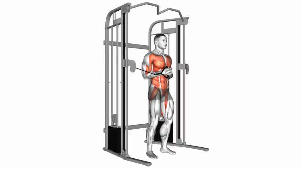 Thumbnail for the video of exercise: Cable horizontal Pallof Press