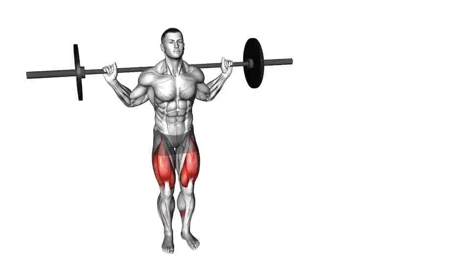 Thumbnail for the video of exercise: Barbell Lateral Lunge