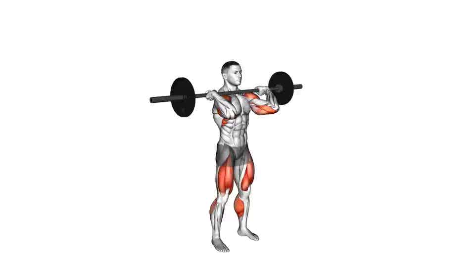 Thumbnail for the video of exercise: Barbell Power Jerk