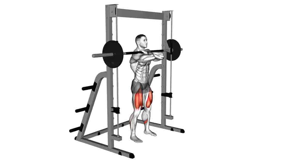 Thumbnail for the video of exercise: Smith Front Squat