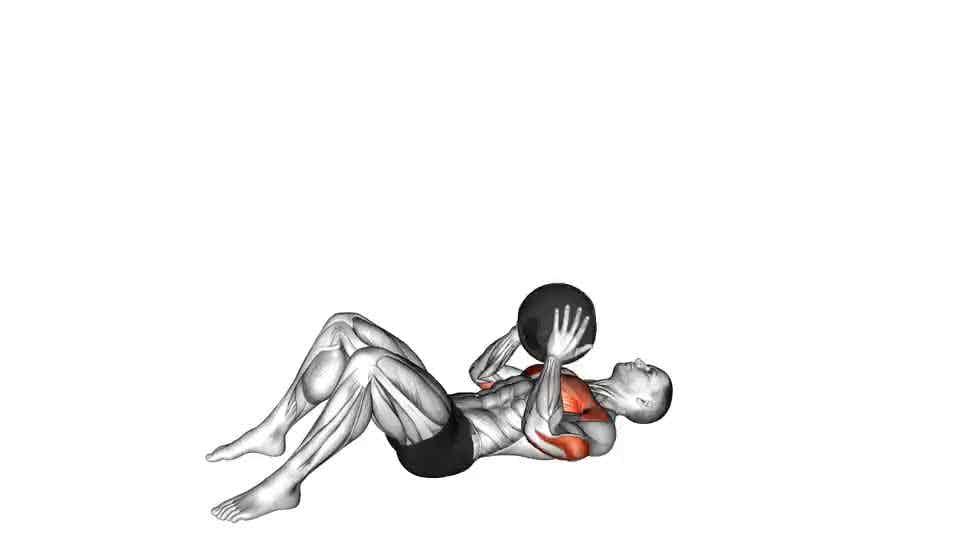 Thumbnail for the video of exercise: Medicine Ball Supine Chest Throw