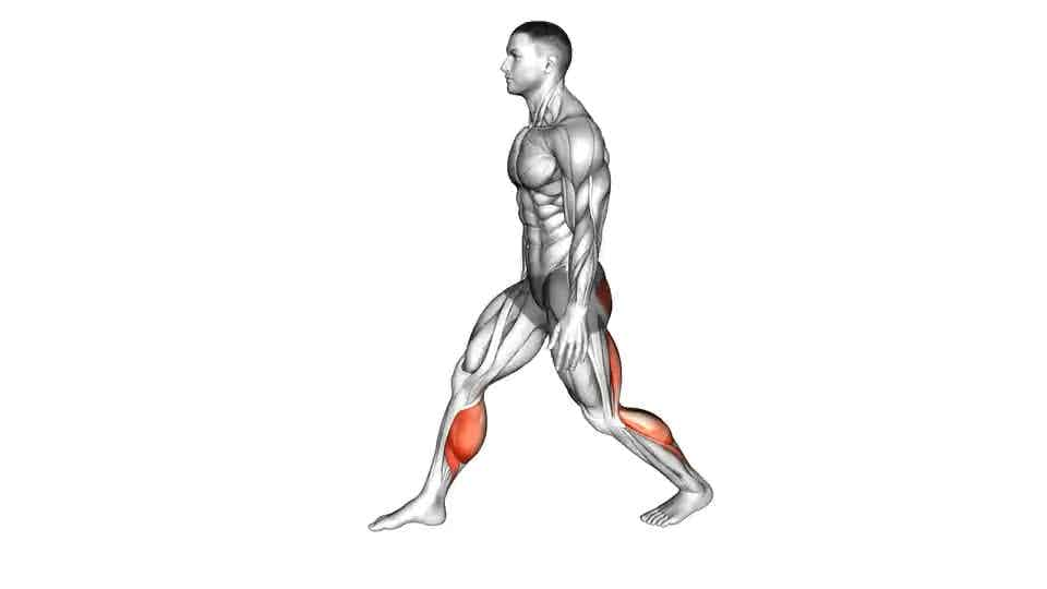 Thumbnail for the video of exercise: Crouching Heel Back Calf Stretch