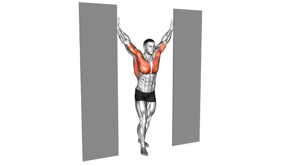 Thumbnail for the video of exercise: Standing Upright Shoulders Stretch