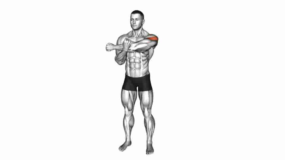 Thumbnail for the video of exercise: Across Chest Shoulder Stretch