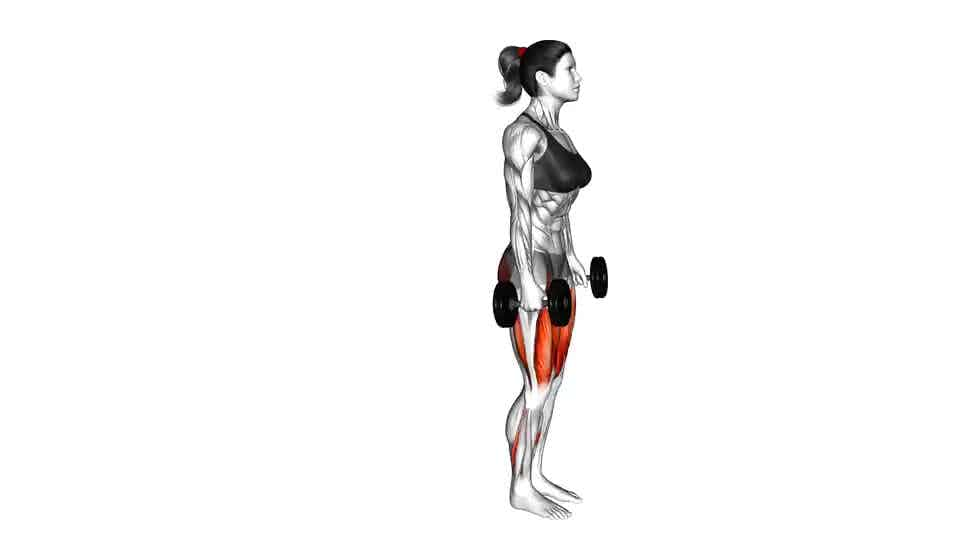 Thumbnail for the video of exercise: Dumbbell Rear Lunge