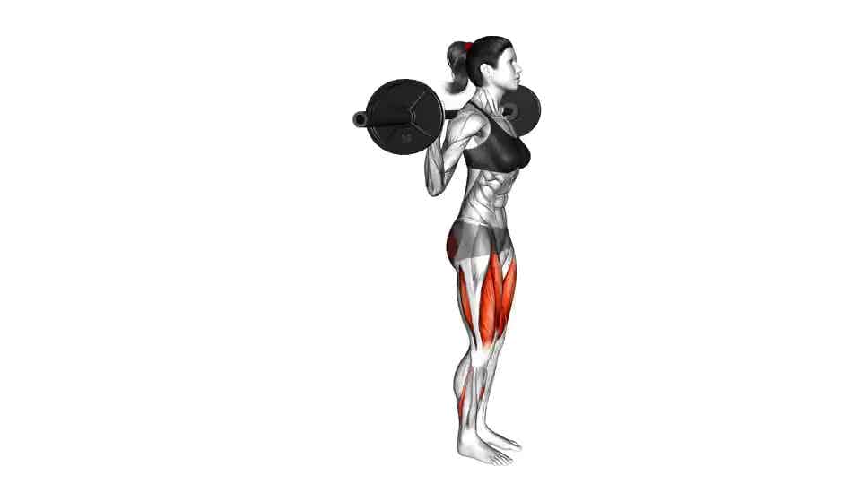 Thumbnail for the video of exercise: Barbell Rear Lunge