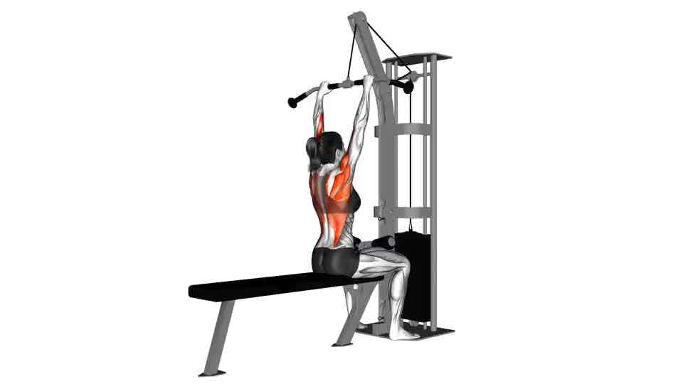 Thumbnail for the video of exercise: Cable Bar Lateral Pulldown