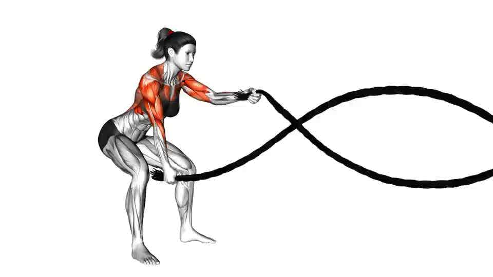 Thumbnail for the video of exercise: Battling Ropes