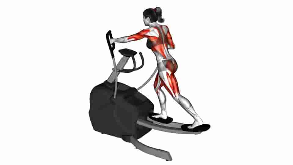 Thumbnail for the video of exercise: Elliptical Machine Skiing