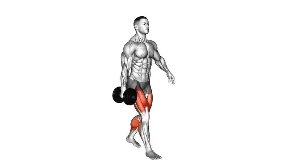 Thumbnail for the video of exercise: Dumbbell Suitcase Carry