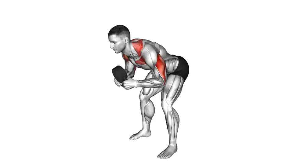 Thumbnail for the video of exercise: Kettlebell Angled Press