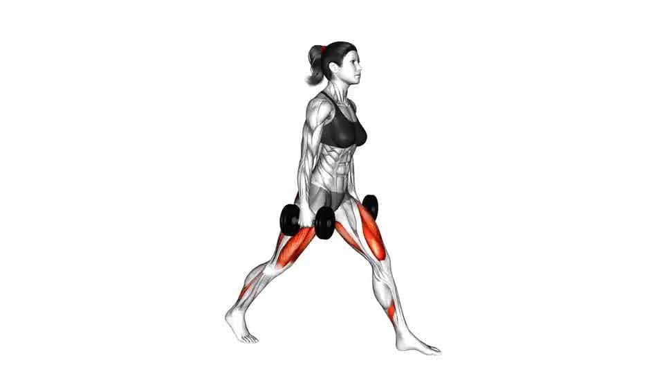 Thumbnail for the video of exercise: Dumbbell Split Squat