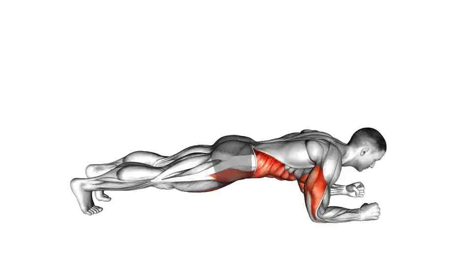 Thumbnail for the video of exercise: Elbow Up and Down Dynamic Plank
