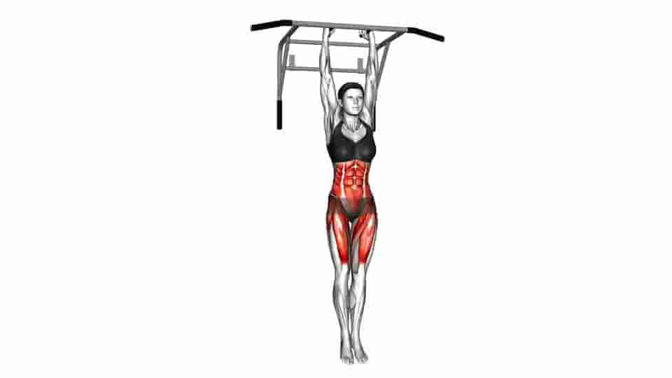 Thumbnail for the video of exercise: Hanging Oblique Knee Raise