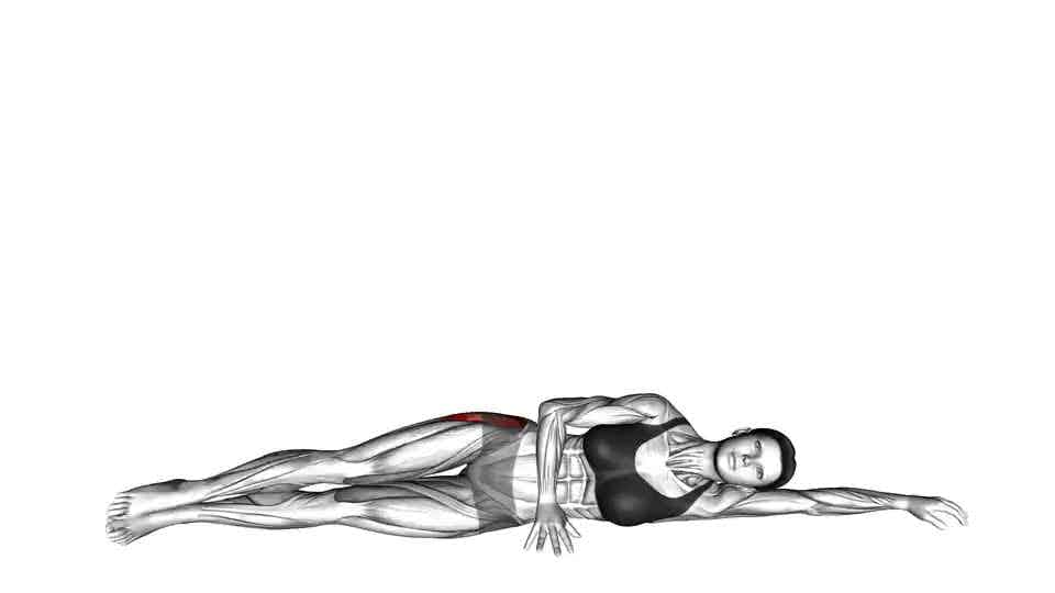 Thumbnail for the video of exercise: Lying Leg raise