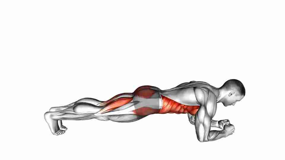 Thumbnail for the video of exercise: Front Plank with Leg Lift