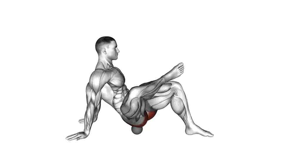 Thumbnail for the video of exercise: Roll Ball Piriformis Release