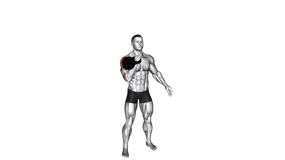 Thumbnail for the video of exercise: Kettlebell Strict Press